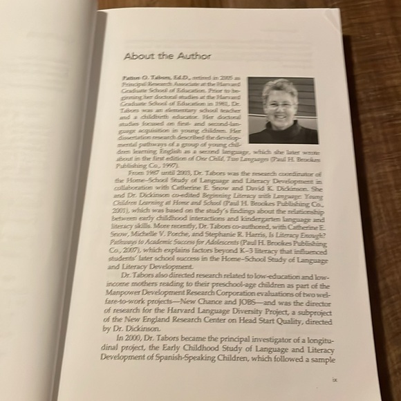 One Child, Two Languages (2nd e.d.)  by Patton O. Tabors (Book & CD 💿) - Picture 9 of 11